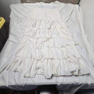 Stylish Layered Cream Dress